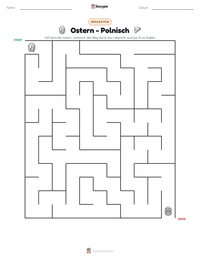Ostern - Polnisch druckbare Arbeitsblatt Vorschau