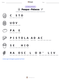Anteprima della scheda stampabile di Pasqua - Polacca
