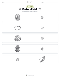 Easter - Polish printable worksheet preview