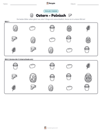 Ostern - Polnisch druckbare Arbeitsblatt Vorschau