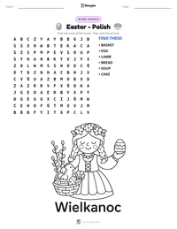 Easter - Polish printable worksheet preview