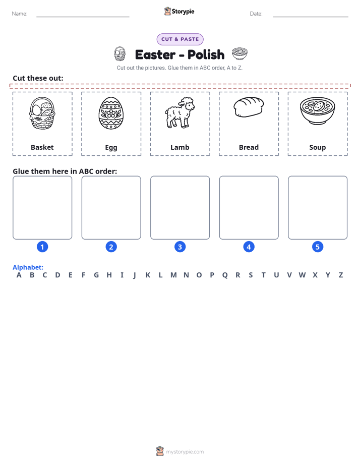 Cut & Paste Alphabet