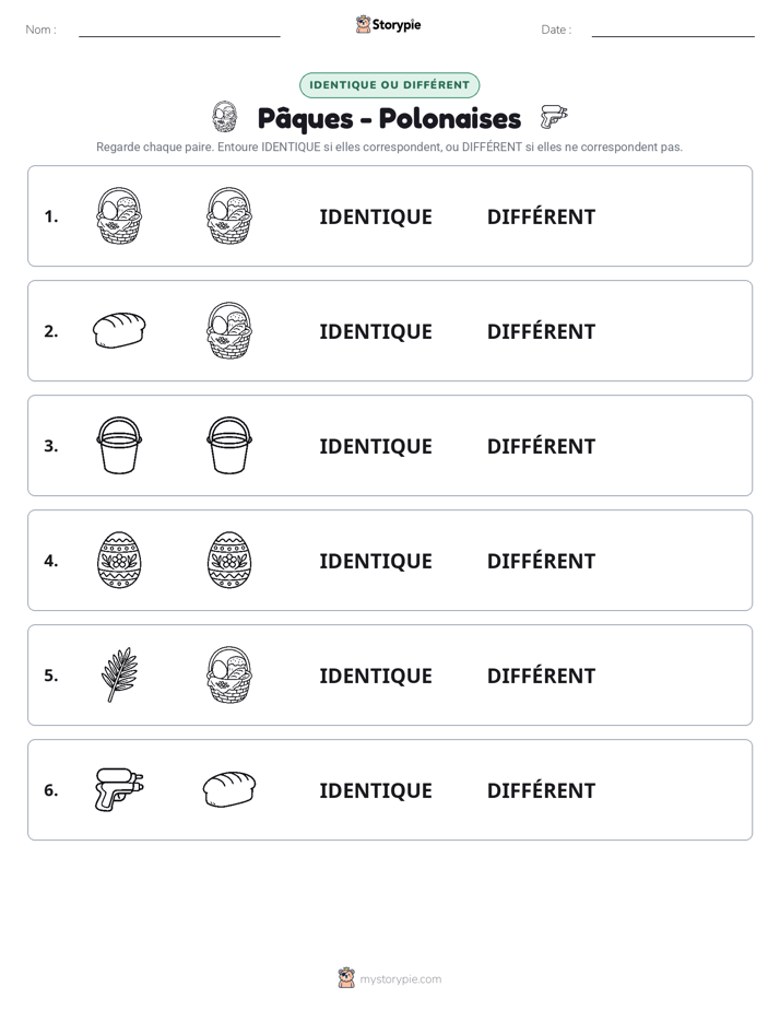 Identique ou Différent