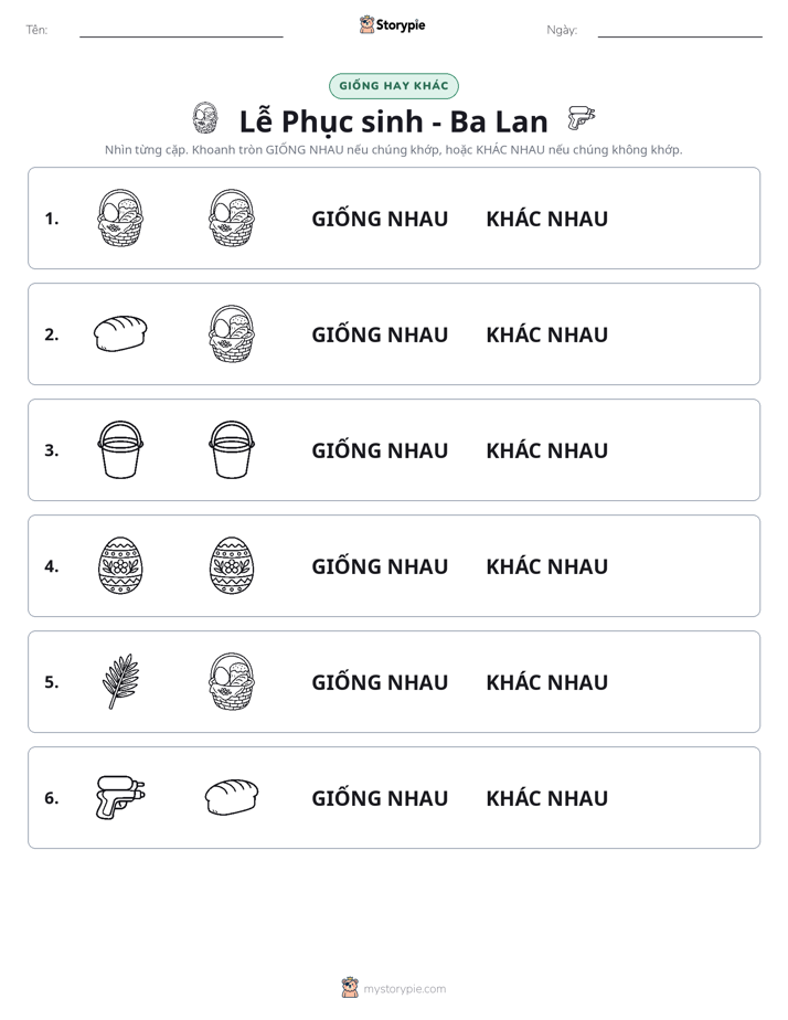 Giống Hay Khác