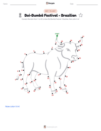 Boi-Bumbá Festival - Brazilian printable worksheet preview