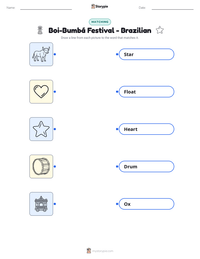 Boi-Bumbá Festival - Brazilian printable worksheet preview
