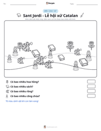 Xem trước tài liệu in sẵn Sant Jordi - Lễ hội xứ Catalan