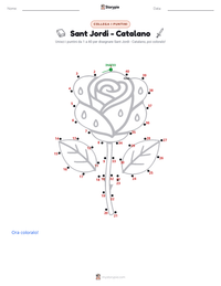 Anteprima della scheda stampabile di Sant Jordi - Catalano