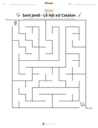 Xem trước tài liệu in sẵn Sant Jordi - Lễ hội xứ Catalan