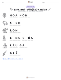 Xem trước tài liệu in sẵn Sant Jordi - Lễ hội xứ Catalan