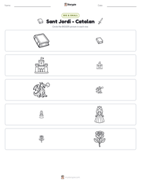Sant Jordi - Catalan printable worksheet preview