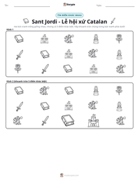 Xem trước tài liệu in sẵn Sant Jordi - Lễ hội xứ Catalan