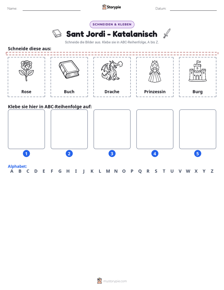 Schneiden & Einfügen Alphabet