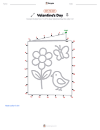 Valentine's Day printable worksheet preview