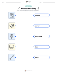 Valentine's Day printable worksheet preview