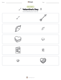 Valentine's Day printable worksheet preview