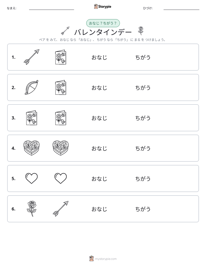 同じか違うか