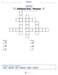 Children's Day - Mexican printable worksheet preview