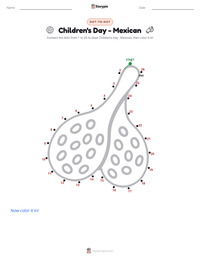 Children's Day - Mexican printable worksheet preview