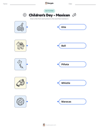 Children's Day - Mexican printable worksheet preview