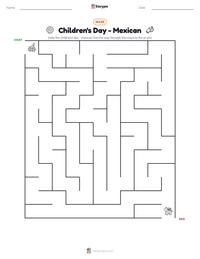 Children's Day - Mexican printable worksheet preview