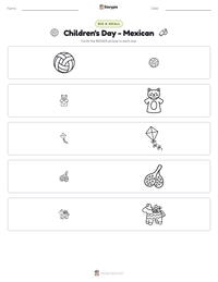 Children's Day - Mexican printable worksheet preview