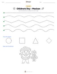 Children's Day - Mexican printable worksheet preview