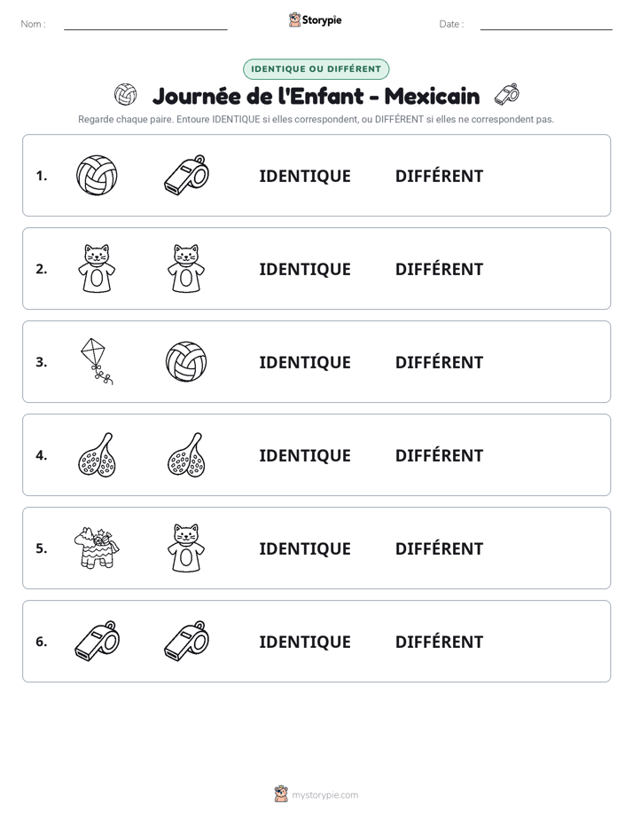 Identique ou Différent