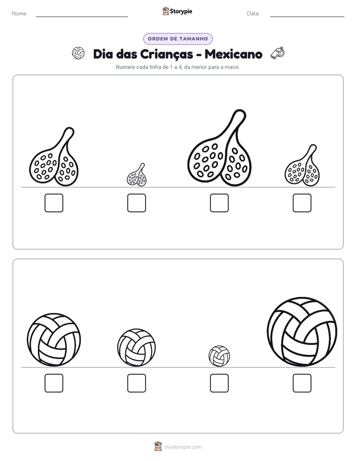 Ordem de Tamanho