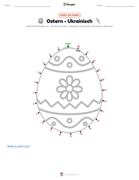 Ostern - Ukrainisch druckbare Arbeitsblatt Vorschau