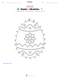 Easter - Ukrainian printable worksheet preview