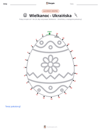 Podgląd drukowalnego arkusza ćwiczeń Wielkanoc - Ukraińska