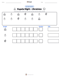 Kupala Night - Ukrainian printable worksheet preview