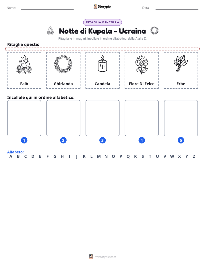 Taglia & Incolla Alfabeto