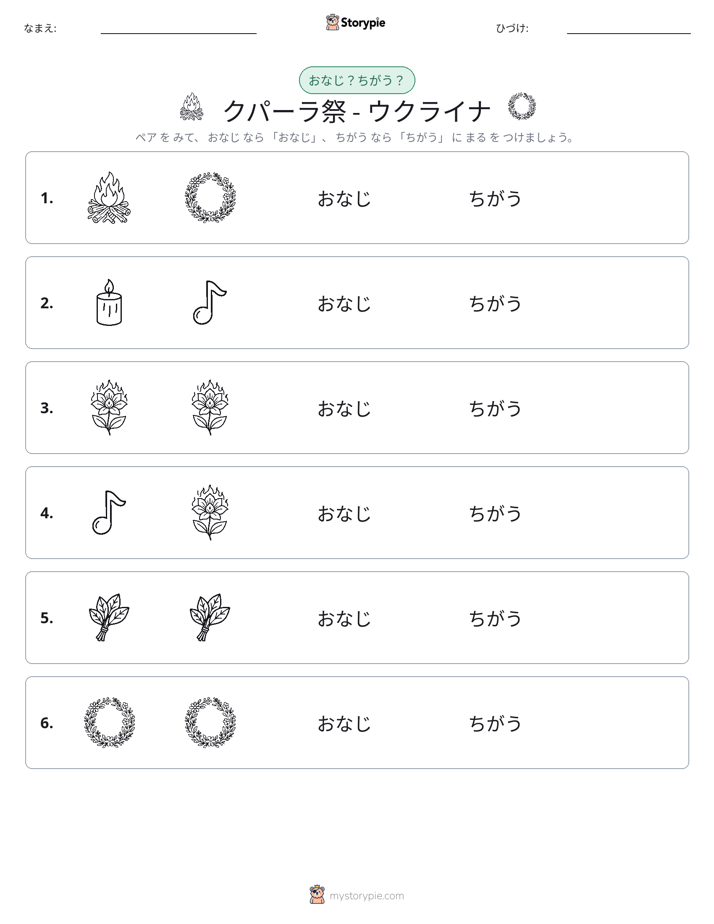 同じか違うか