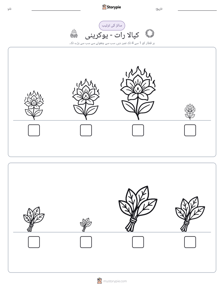سائز کی ترتیب