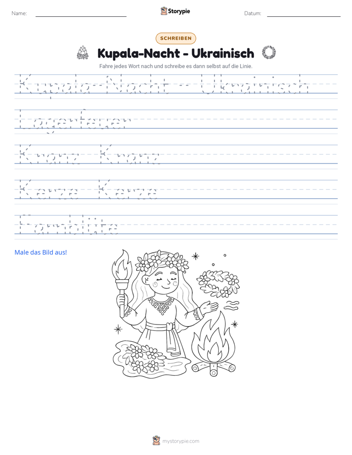 Schreibübung