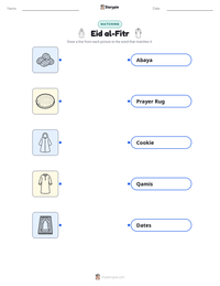 Eid al-Fitr printable worksheet preview