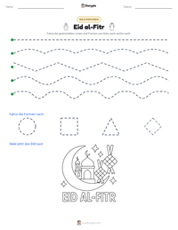 Eid al-Fitr druckbare Arbeitsblatt Vorschau
