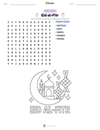 Eid al-Fitr druckbare Arbeitsblatt Vorschau