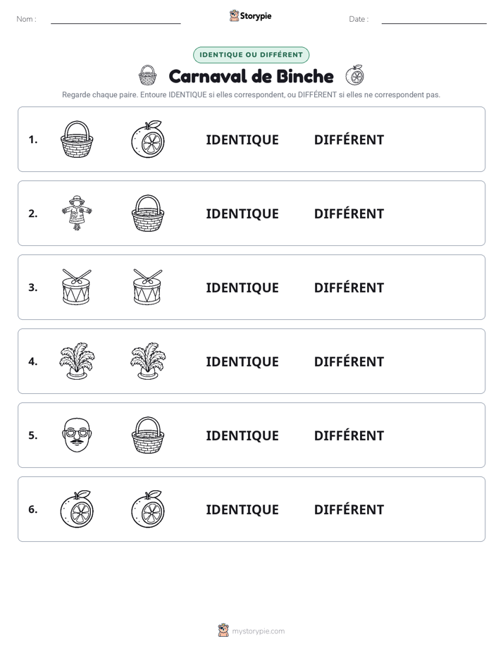 Identique ou Différent