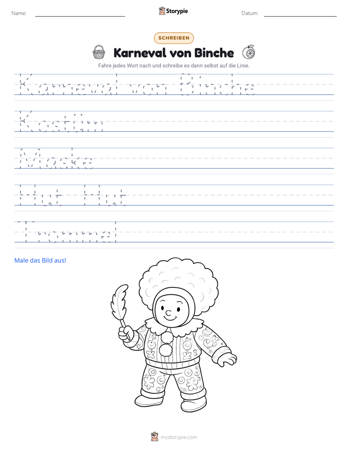 Schreibübung