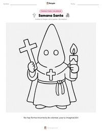 Vista previa de la hoja de trabajo imprimible de Semana Santa