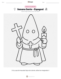 Aperçu de la feuille de travail imprimable Semana Santa - Espagnol