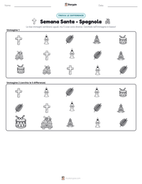 Anteprima della scheda stampabile di Semana Santa - Spagnola