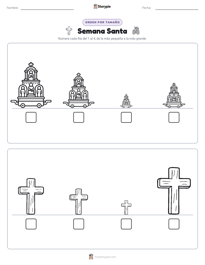 Orden de Tamaños
