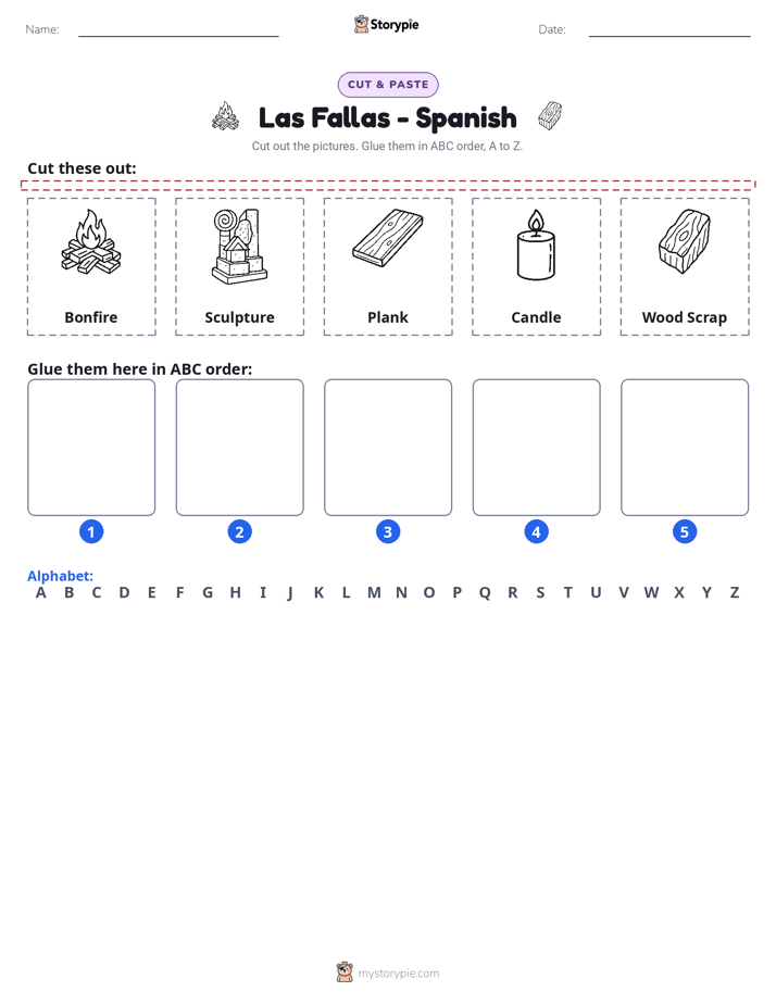 Cut & Paste Alphabet