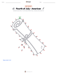 Fourth of July - American printable worksheet preview