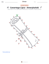 Podgląd drukowalnego arkusza ćwiczeń Czwartego Lipca - Amerykański