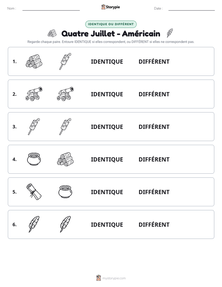 Identique ou Différent